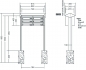 Preview: RENZ Briefkastenanlage freistehend, PRISMA, Edelstahl V4A, Kastenformat 370x110x270mm, 6-teilig, zum Einbetonieren